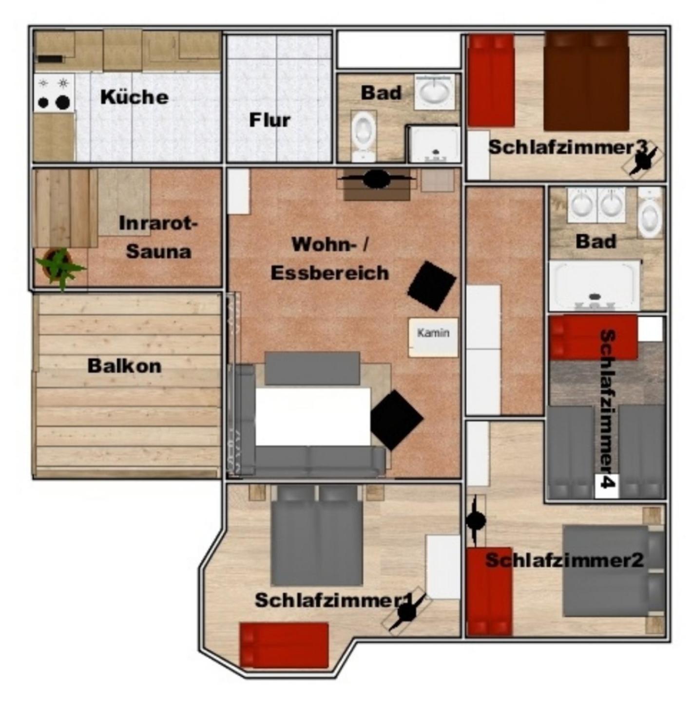 Appartementhaus Zraunig フラタッハ 部屋 写真